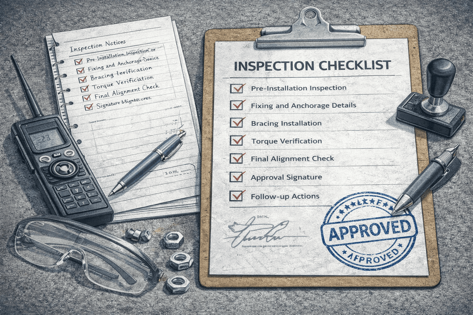 Inspection-tests-checklist